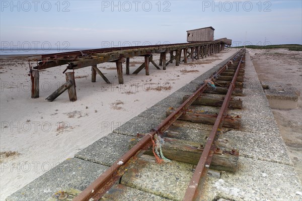 Decayed infrastructure on the island of Minsener Oog