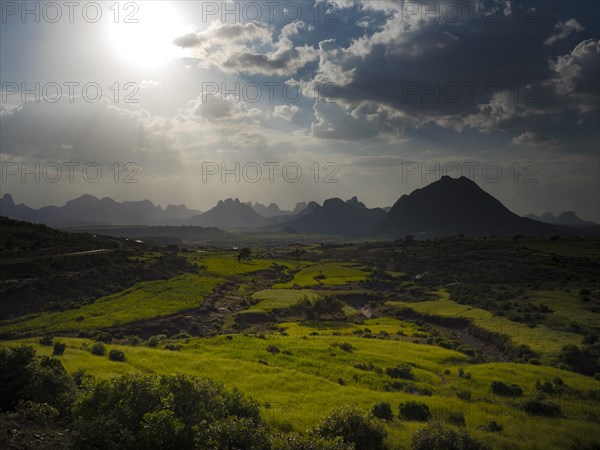 Mountain landscape near Mekele