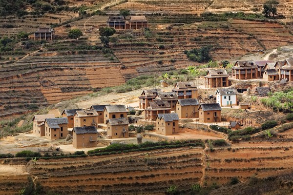 Small village of adobe buildings