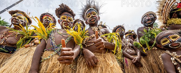 Dancers in war paint