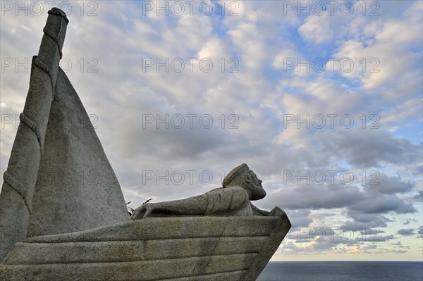 Pointe du Roselier monument in memory of the perished sailors at sea