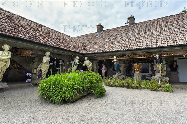 Figureheads outside Valhalla Museum