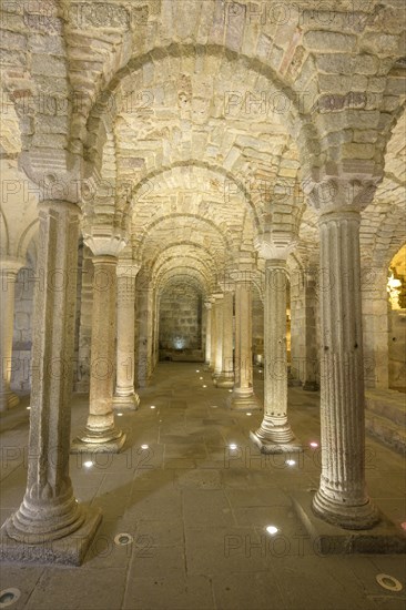 Longobard crypt in the monastery of San Salvatore di Monte Amiata