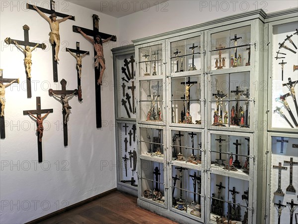 Oberammergau Museum with woodcarvings and religious artworks