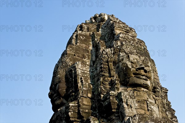 Giant faces in stone of Bayon Temple