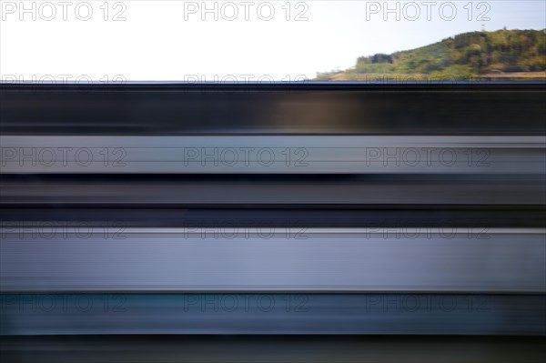 Long exposure from a moving train