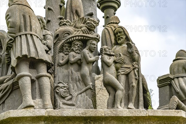 Figures of the Calvaire in the Enclosed Parish of Plougonven