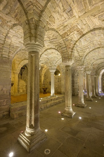 Longobard crypt in the monastery of San Salvatore di Monte Amiata