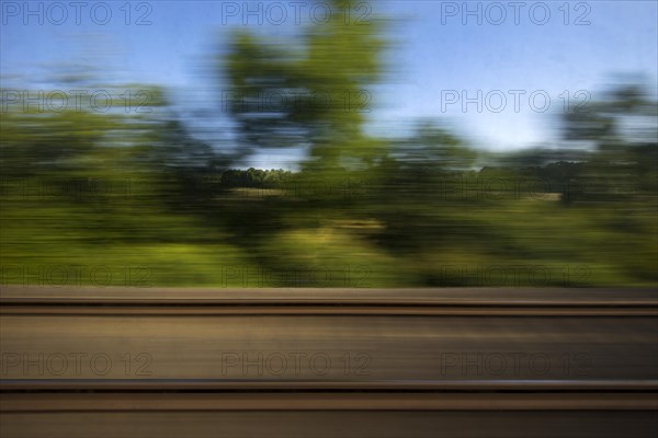 Long exposure from a moving train