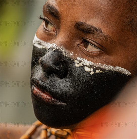 Girl with face painting