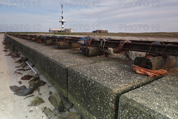 Decayed infrastructure on the island of Minsener Oog