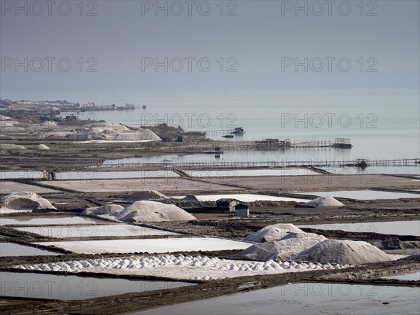 Salt extraction at Afrera Salt Lake