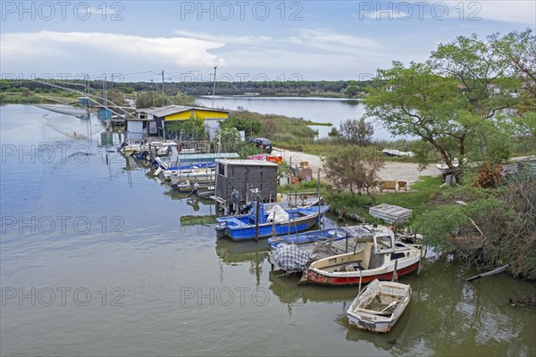 Fishing boats and carrelets