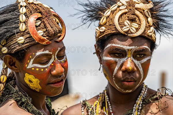 Dancers in war paint