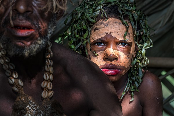 Child in war paint