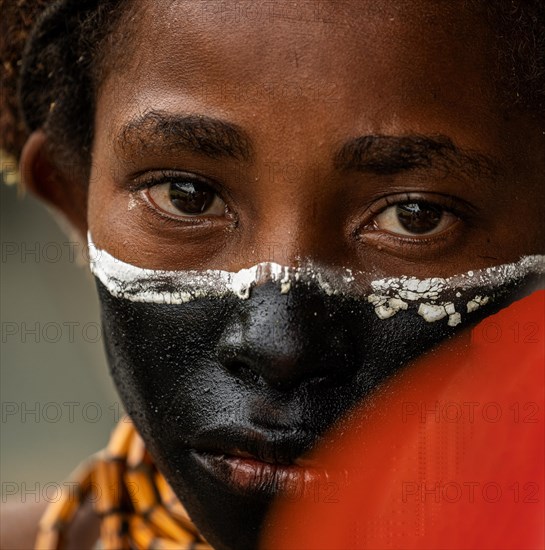 Girl with face painting