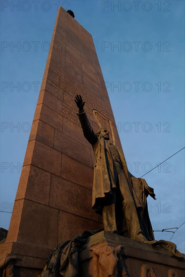 The Parnell Monument at the top of O'Connell Street in Dublin is dedicated to Charles S. Parnell who fought in vain for Home Rule for Ireland. Parnell Square