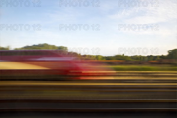 Long exposure from a moving train