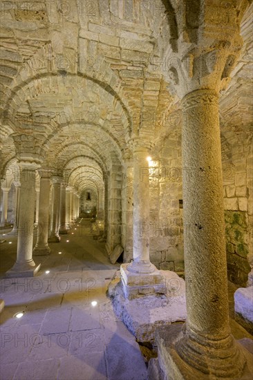 Longobard crypt in the monastery of San Salvatore di Monte Amiata