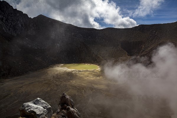 Crater with crater lake