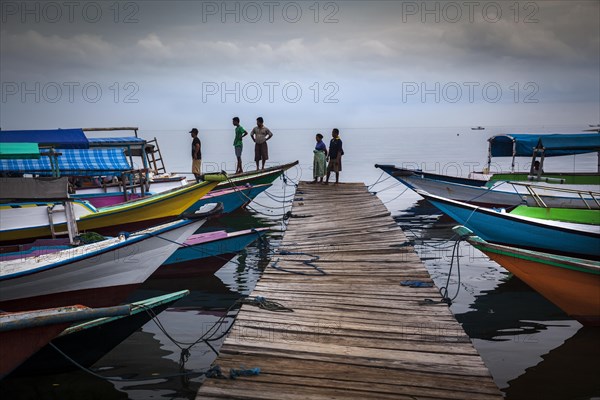 Jetty and small boats