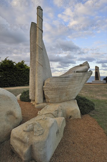 Pointe du Roselier monument in memory of the perished sailors at sea