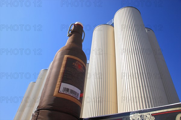 Beer storage tanks of the Leikeim brewery in Altenkunstadt