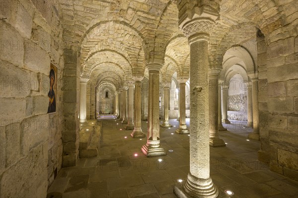 Longobard crypt in the monastery of San Salvatore di Monte Amiata