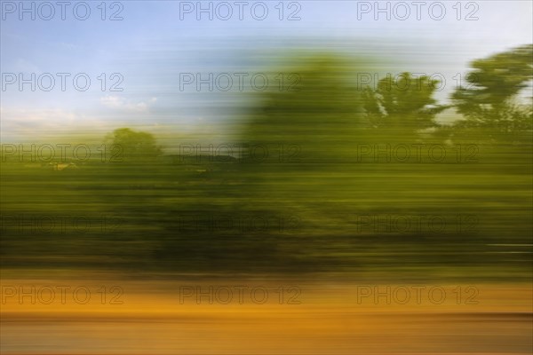 Long exposure from a moving train