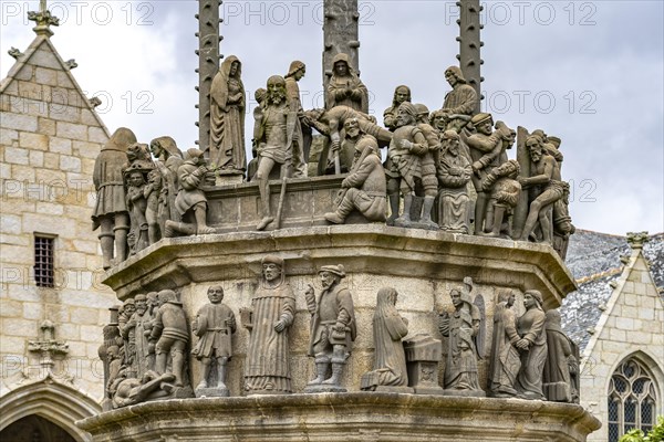 Figures of the Calvaire in the Enclosed Parish of Plougonven