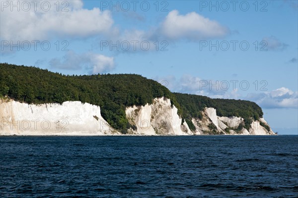 Chalk cliffs and chalk coast