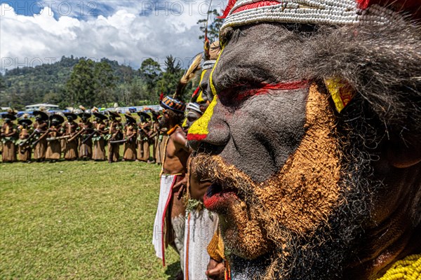 Dancers in war paint