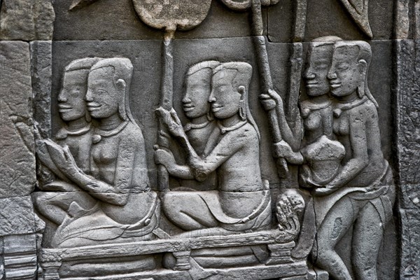 Relief in Angkor Wat