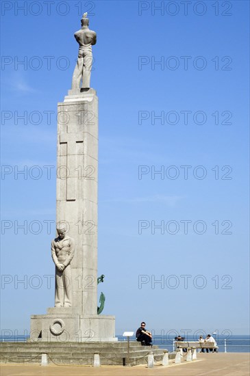 Monument for the sailors and fishermen who died at Ostend