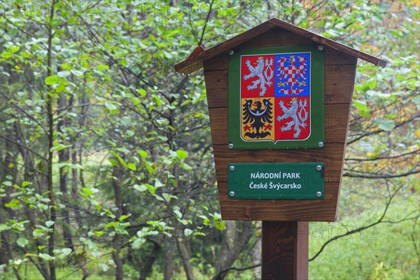 Sign of the Kamnitz Gorge