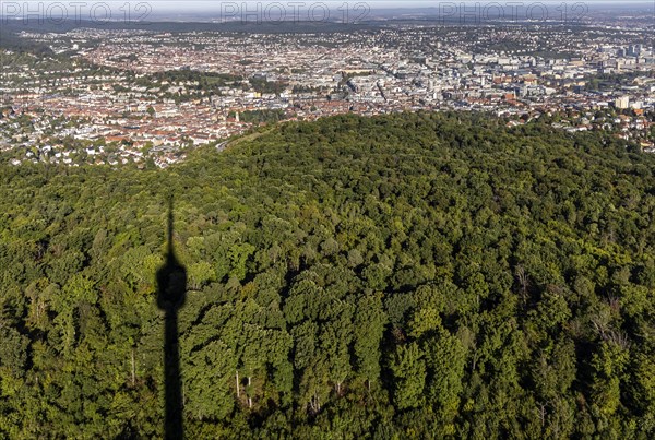 View of the state capital Stuttgart from the TV tower