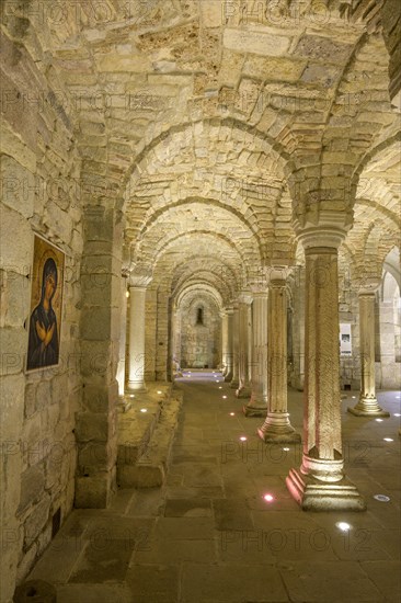 Longobard crypt in the monastery of San Salvatore di Monte Amiata