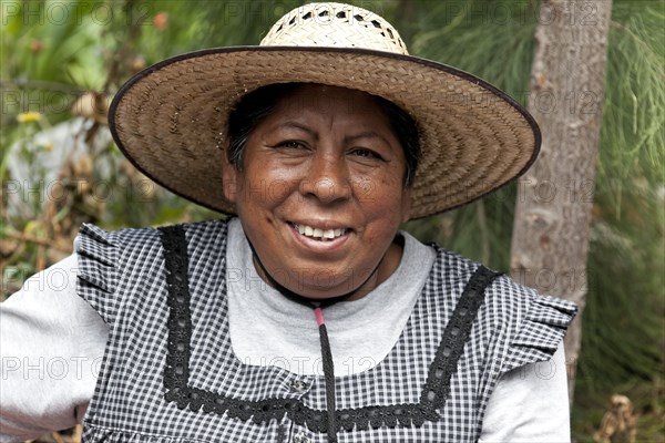 Mexican woman with hat