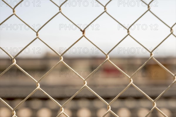 Close up chain link fence