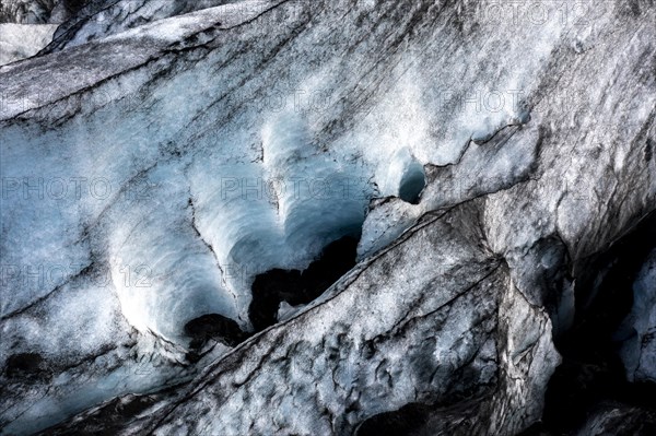 Glacier tongue and ice details