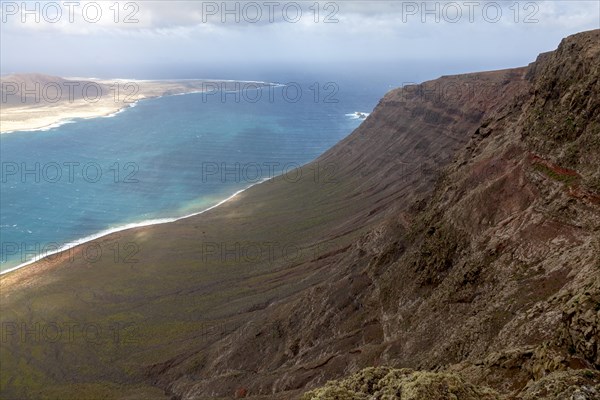 View from Mirador del Rio to Isla Graciosa