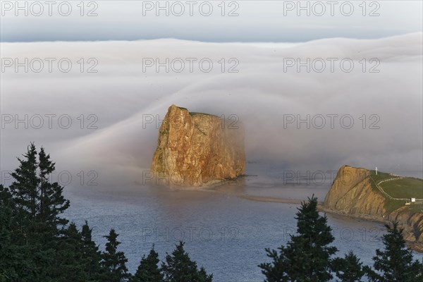 Fog at Perce Rock