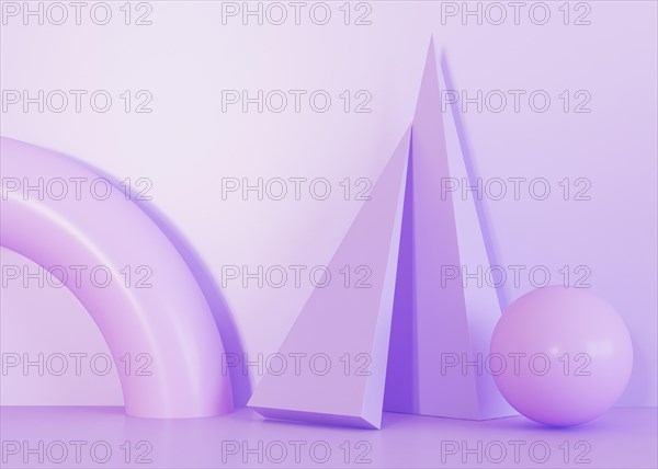 Violet tones geometric shapes background