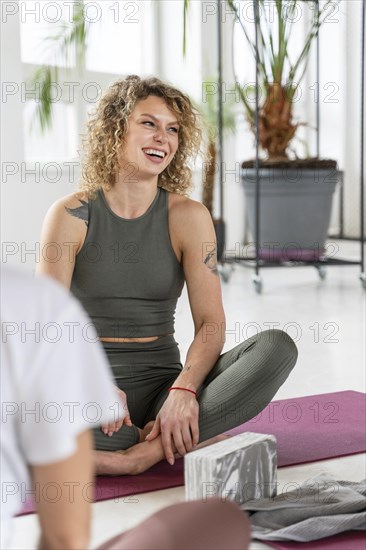 Yoga instructor mat