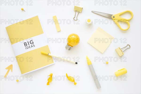 Stationeries bulb candies with big ideas diary