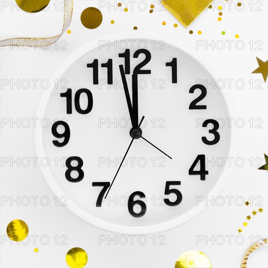 2020 new year celebration clock close up