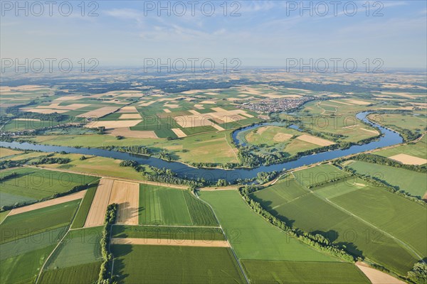 Aerial view over danubia river