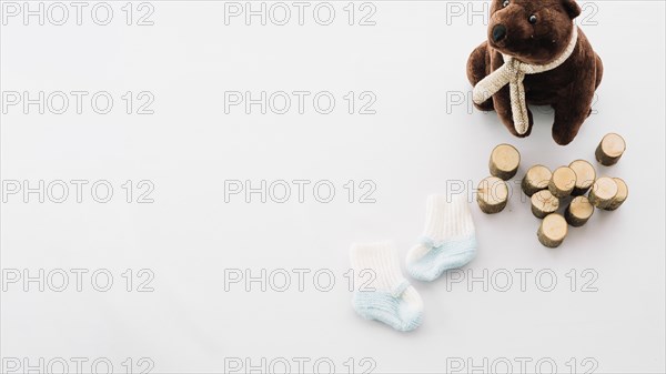 Plush toy baby socks