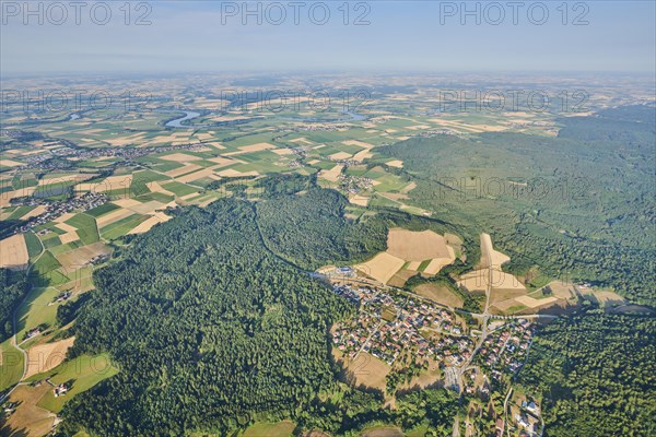 Aerial view over danubia river