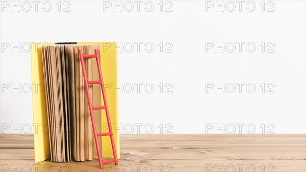 Paper ladder old yellow book